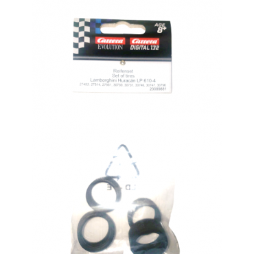 CONJUNTO DE 4 PNEUS PARA CARROS AUTORAMA CARRERA DIGITAL E EVOLUTION CAR20089881 20089881